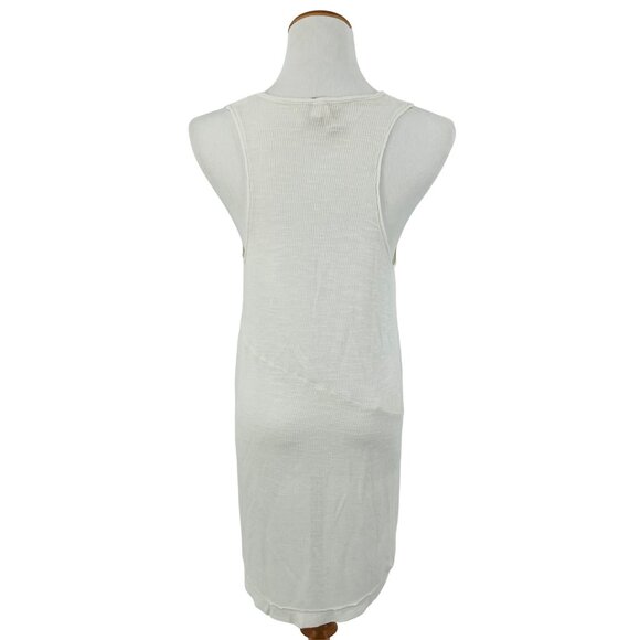 Free People ~ We The Free ~ Ribbed Hi-Lo Asymmetrical Sleeveless Tank Top - Picture 7 of 11